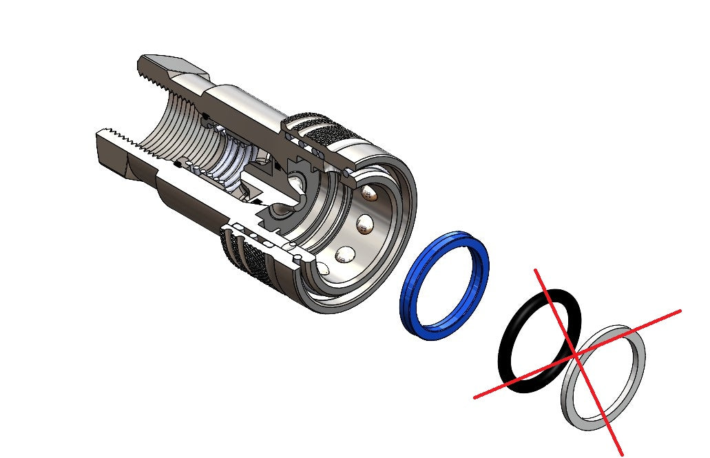 Hydraulic Quick Connect Seal Replacement (Polyurethane) ISO7241-A  BG-3