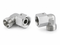 Hydraulisk metrisk 90° drejelig albuebeslag L-serie med drejemøtrik foran