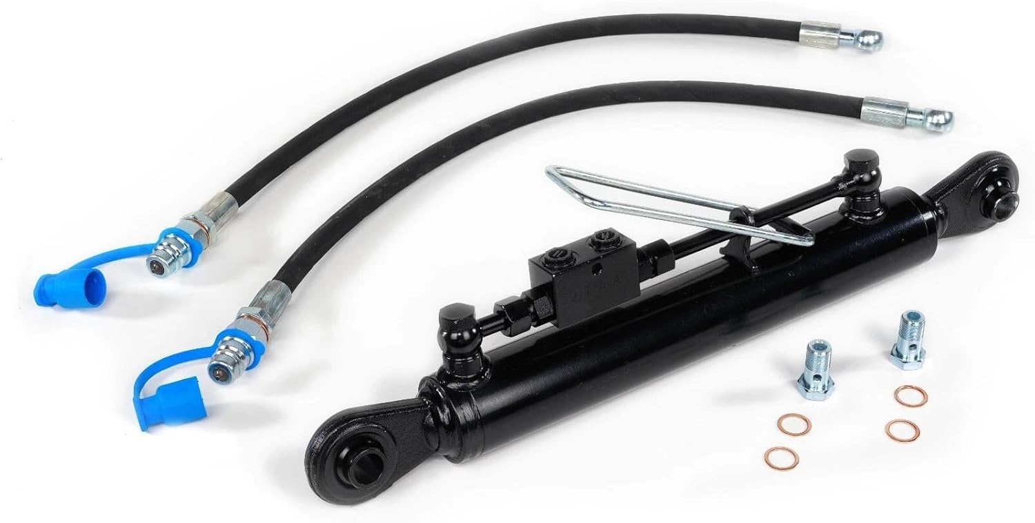 Hydraulic Top Link Cat. 1-1 (600–940 mm / 23 5/8”–37”) with Locking Block and 2 Hoses – SPH320089