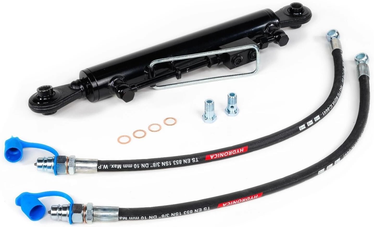 Hydraulic Top Link Cat. 1-1 (600–940 mm / 23 5/8”–37”) with Locking Block and 2 Hoses – SPH320089