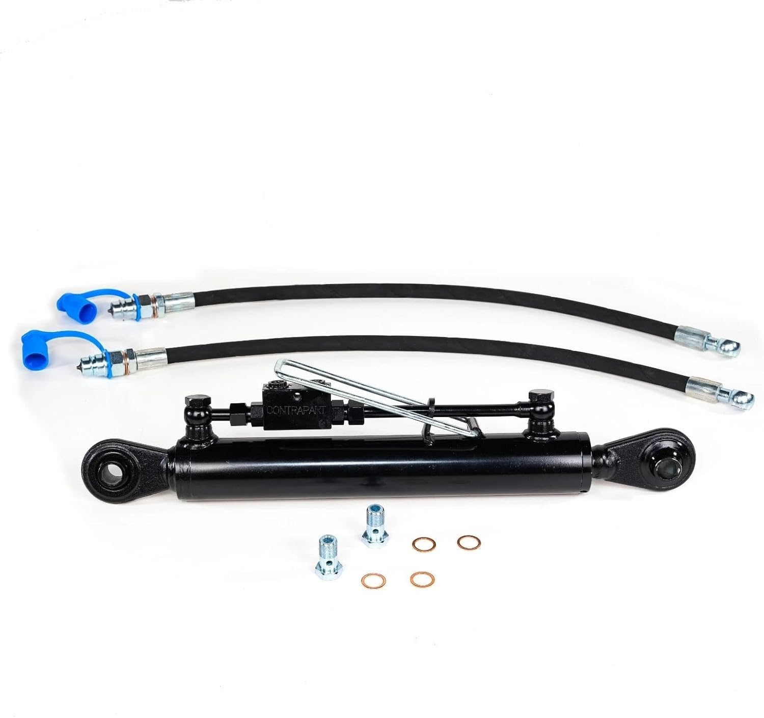 Hydraulic Top Link Cat. 1-1 (600–940 mm / 23 5/8”–37”) with Locking Block and 2 Hoses – SPH320089