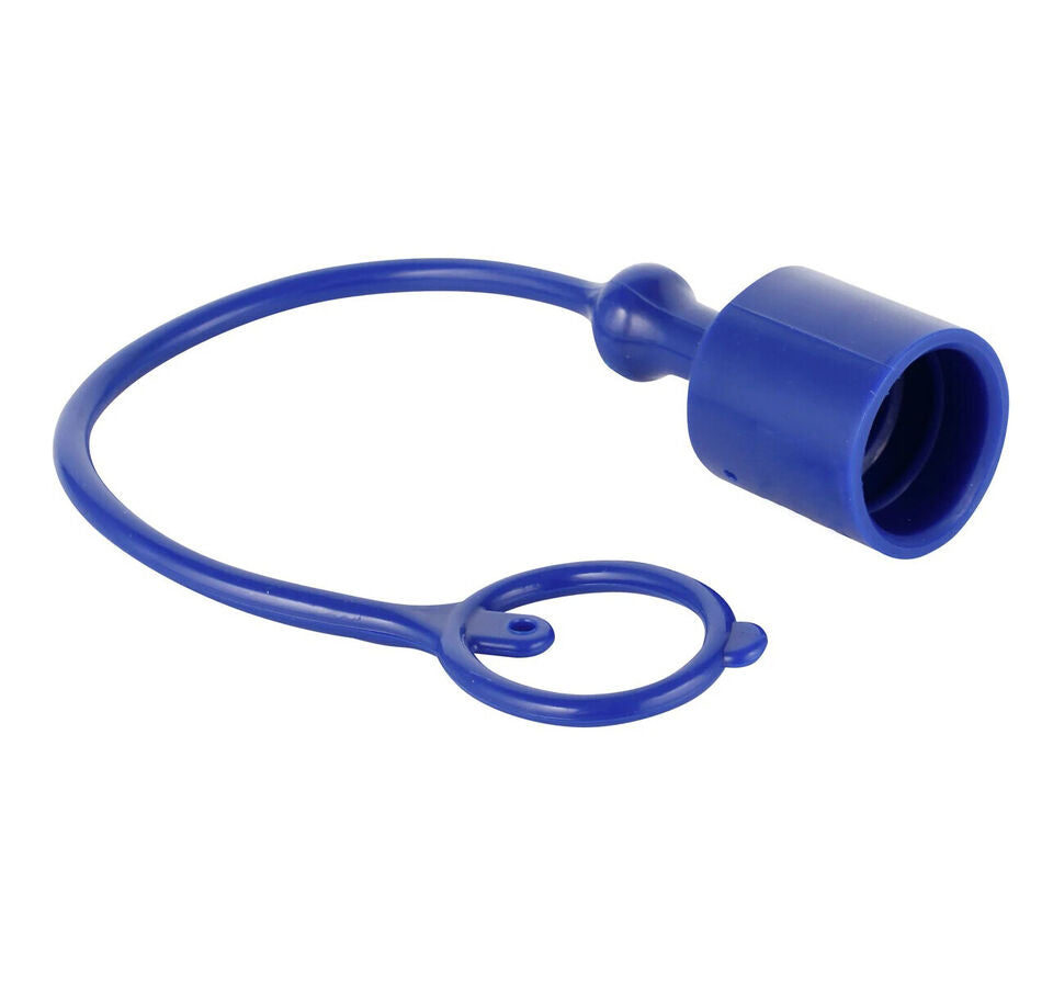 Hydraulic Coupler Male Dust Cap and Female Plug Cover 1/2"  Body (Yellow, Blue, Red, Green, Black) Male Blue
