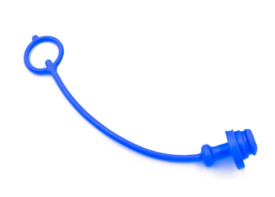 Hydraulic Coupler Male Dust Cap and Female Plug Cover 1/2"  Body (Yellow, Blue, Red, Green, Black) Female Blue