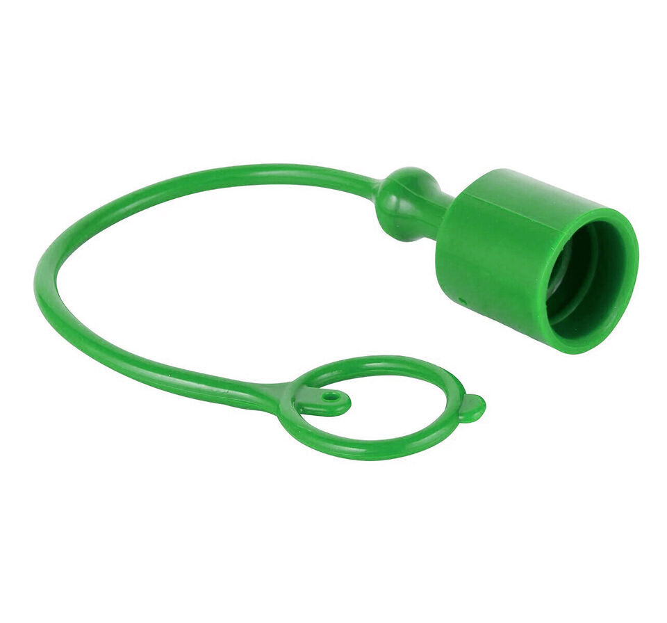 Hydraulic Coupler Male Dust Cap and Female Plug Cover 1/2"  Body (Yellow, Blue, Red, Green, Black) Male Green
