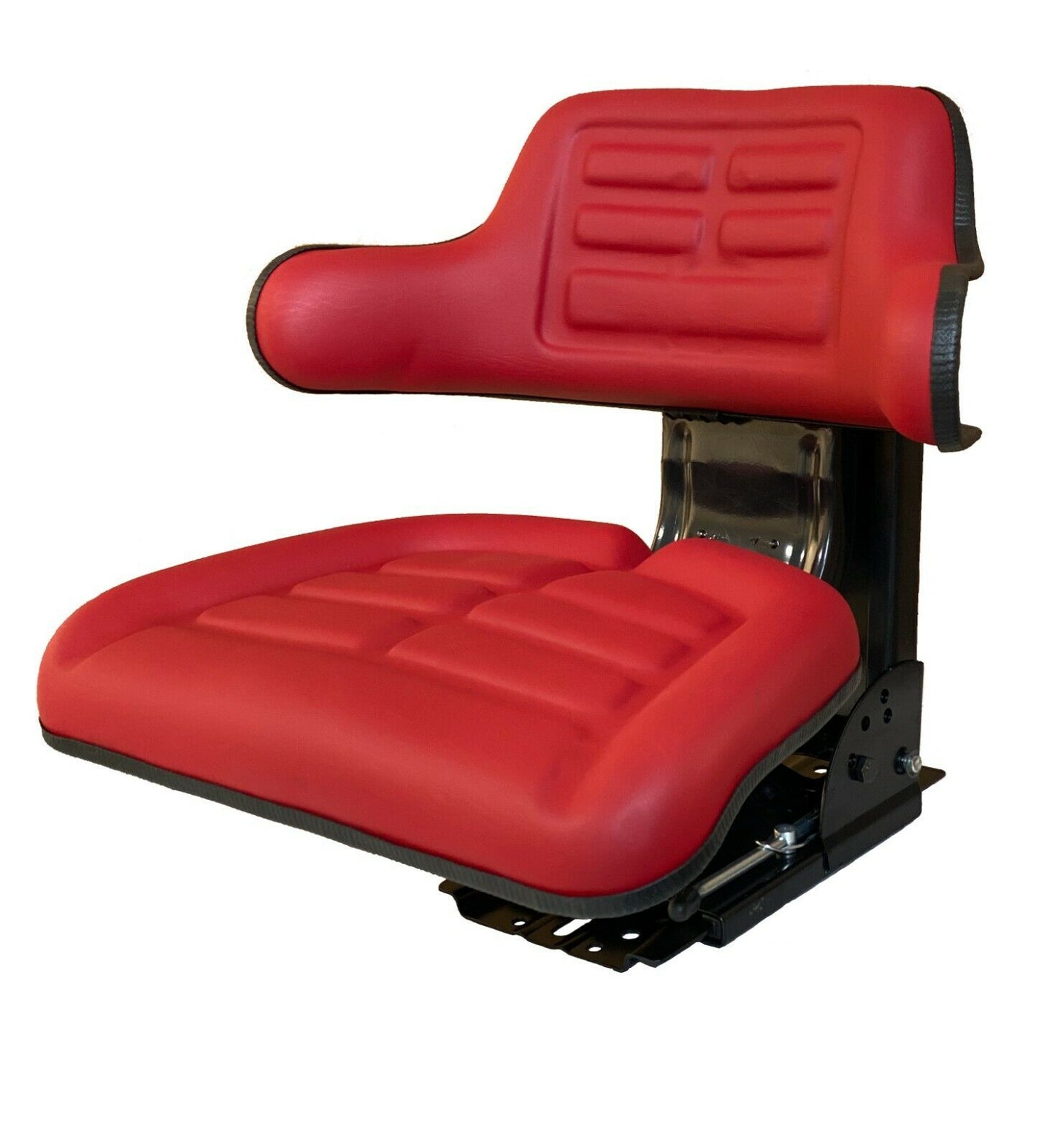 Tractor Seat With Armrest Universal (Black, Blue, Red, Yellow) Red