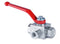Valvola a sfera idraulica 3 vie 3/8" BSP L-foro 500 bar