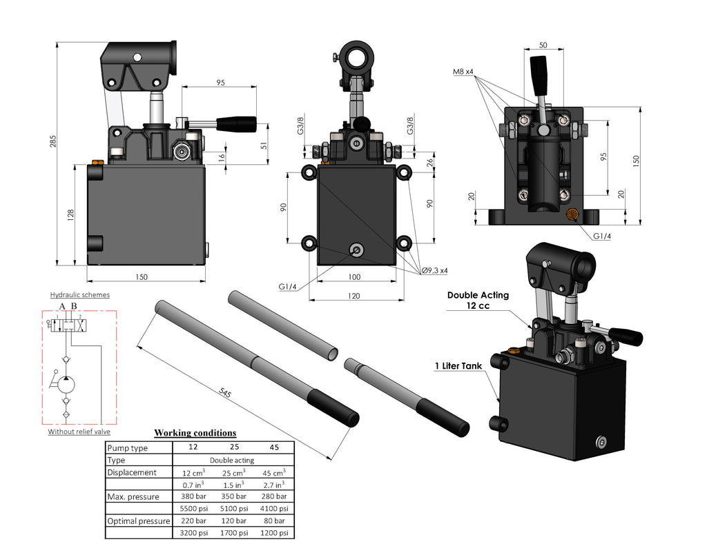 PRBD25AM-KB + 1 litre tank &#8211; Kopya