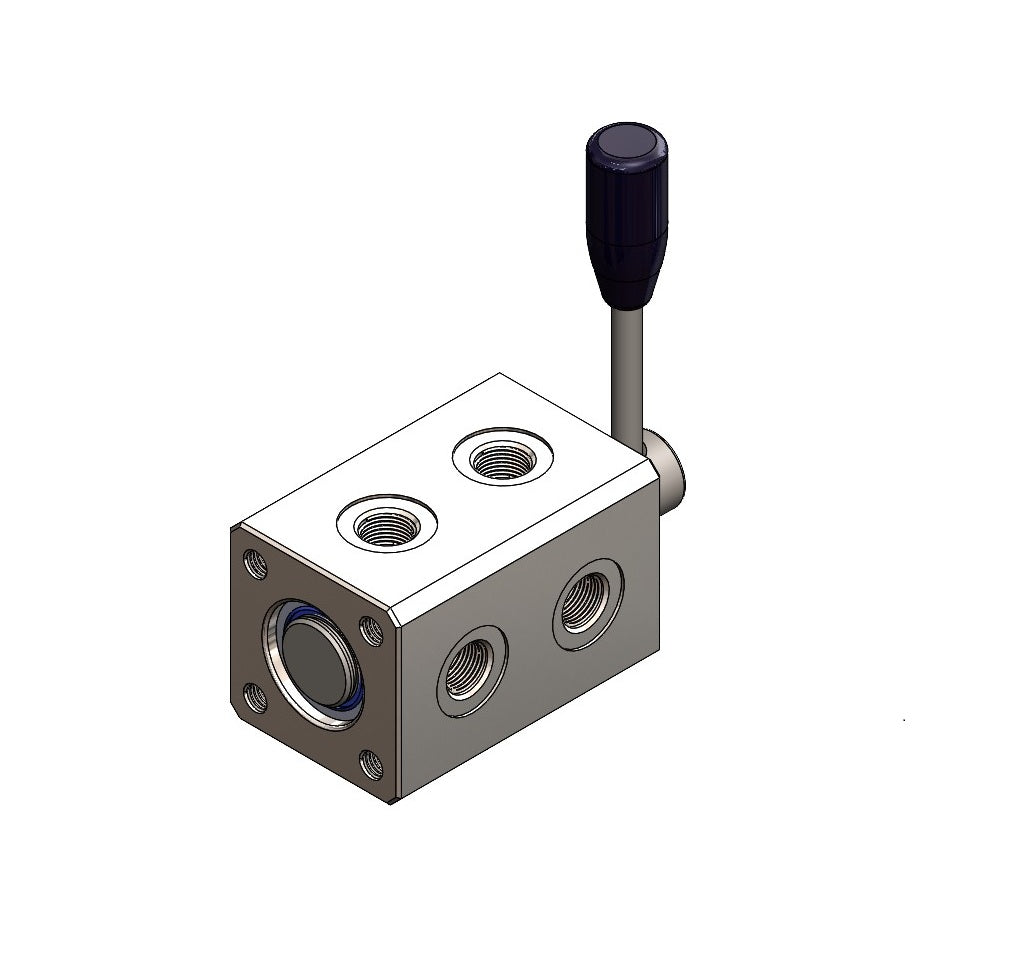 Valvola deviatore idraulica a 8 vie - Corpo in acciaio 3/8’’ Bsp - SPH390173