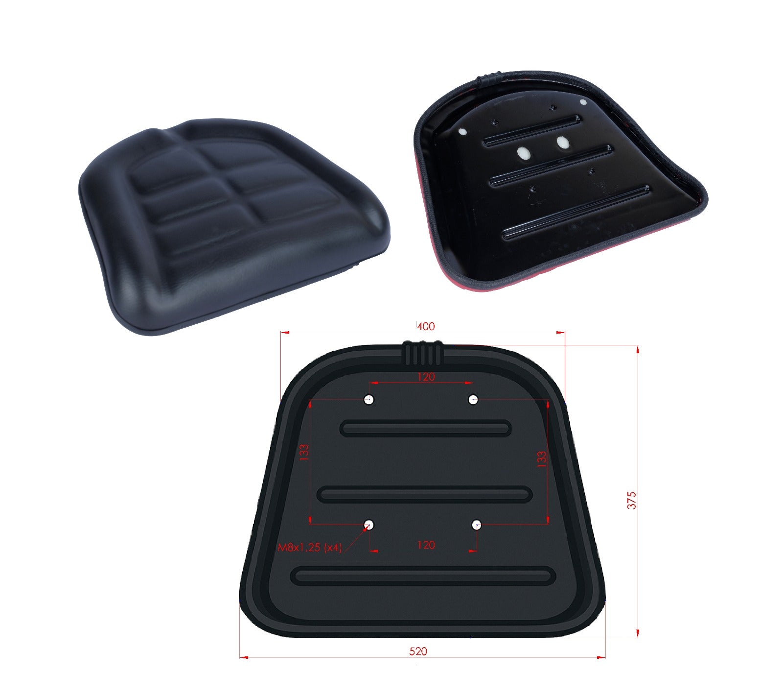 Cojín de Base de Asiento para Tractor