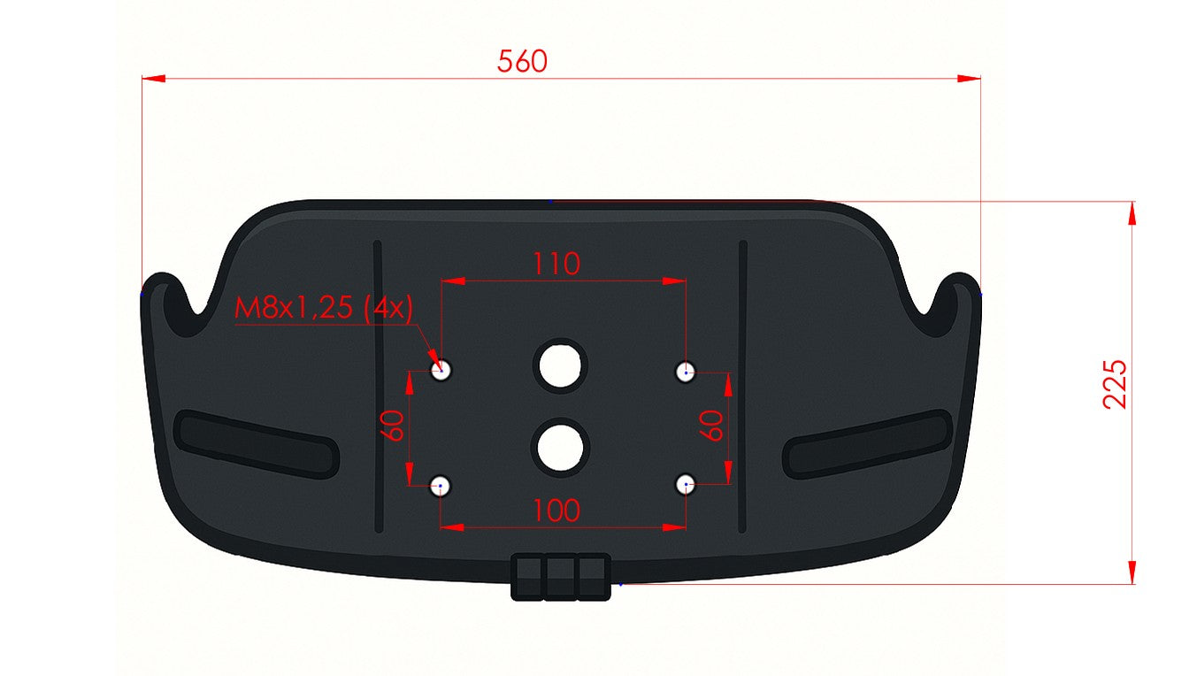 Cojín de Respaldo para Asiento de Tractor con Reposabrazos