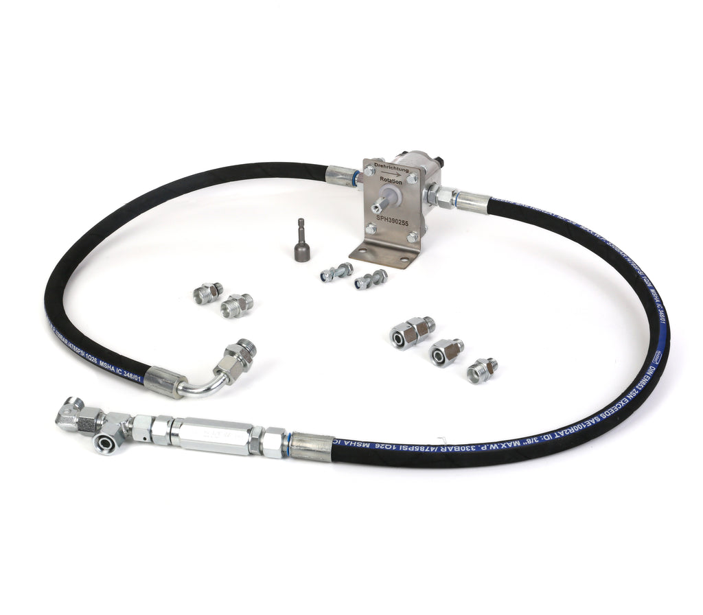 Hydraulikkpumpe for tipphenger med batteridrill | Universelt 12L Plug & Play ettermonteringssett