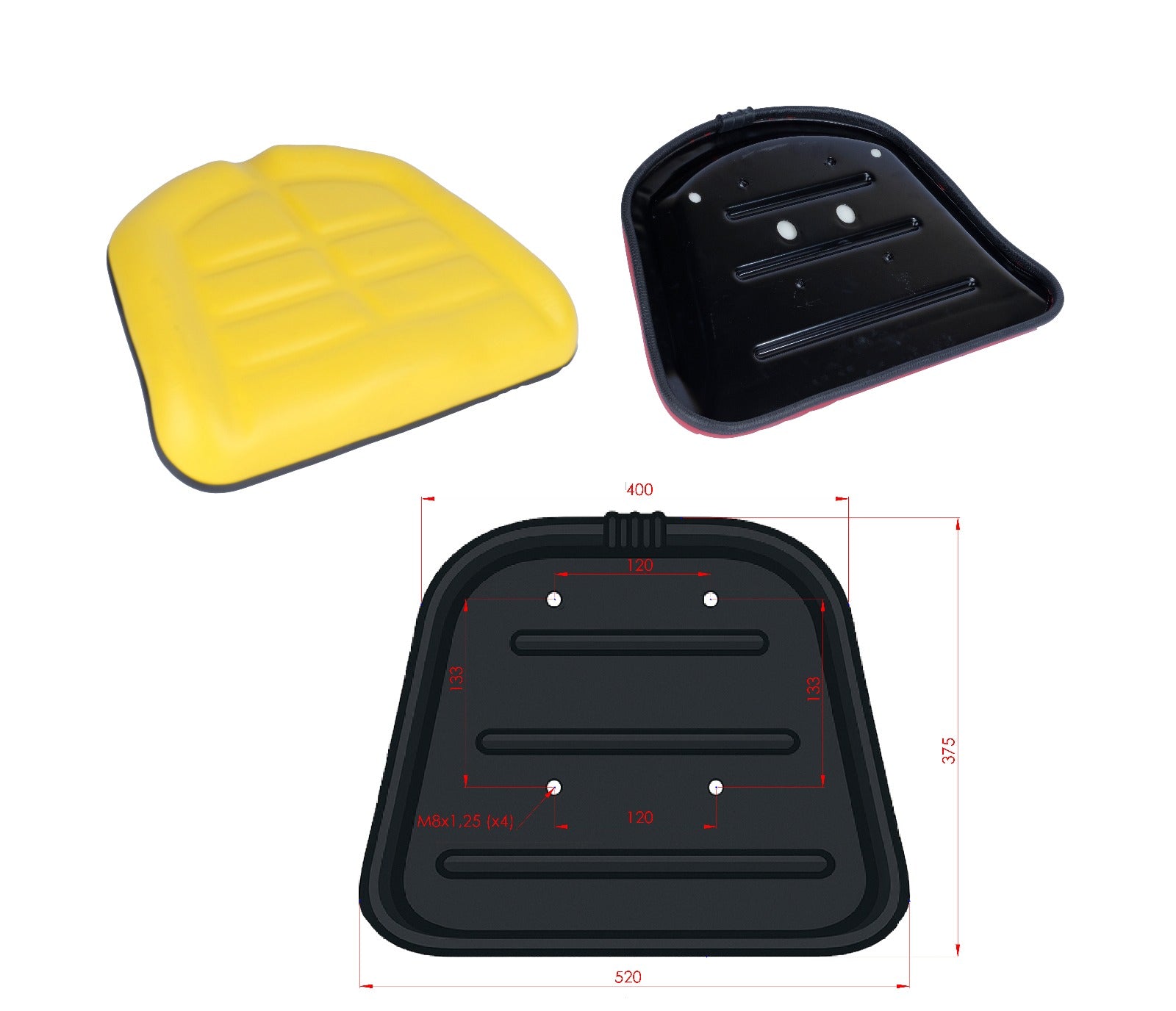 Cojín de Base de Asiento para Tractor