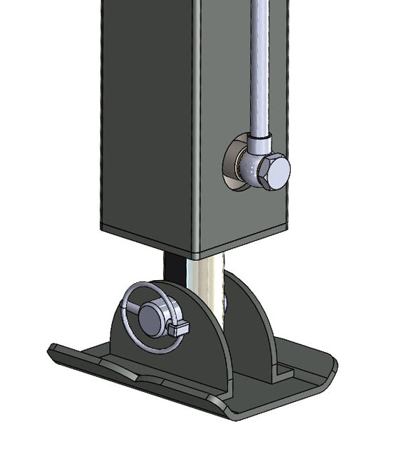 Hydraulic Support Leg, Double Acting, Including Locking Block 5 Tonne