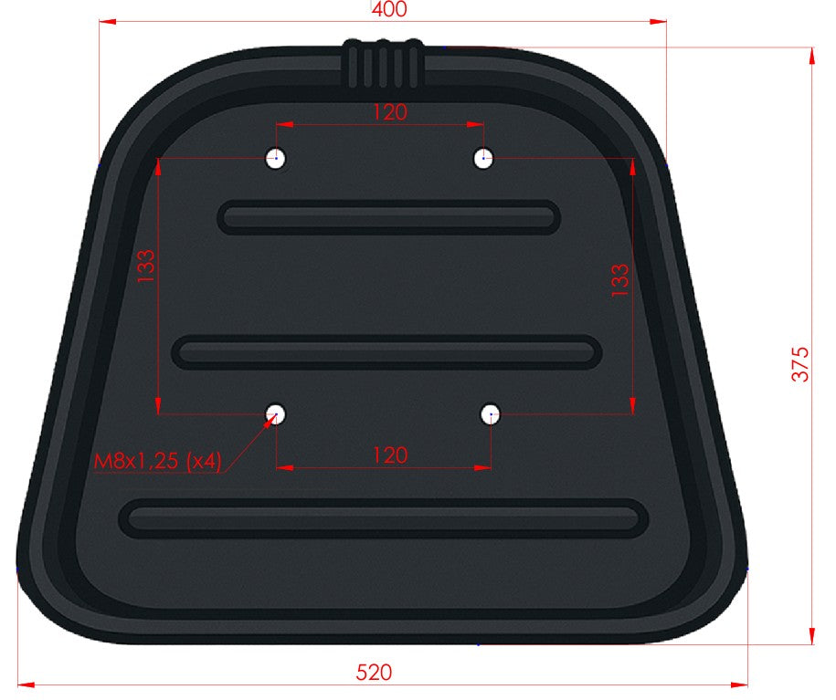 Cojín de Base de Asiento para Tractor