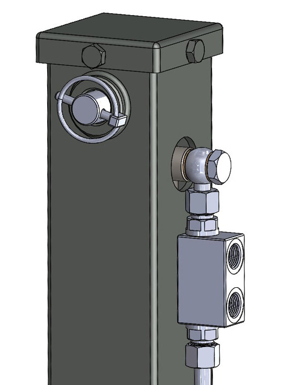 Hydraulic Support Leg, Double Acting, Including Locking Block 5 Tonne