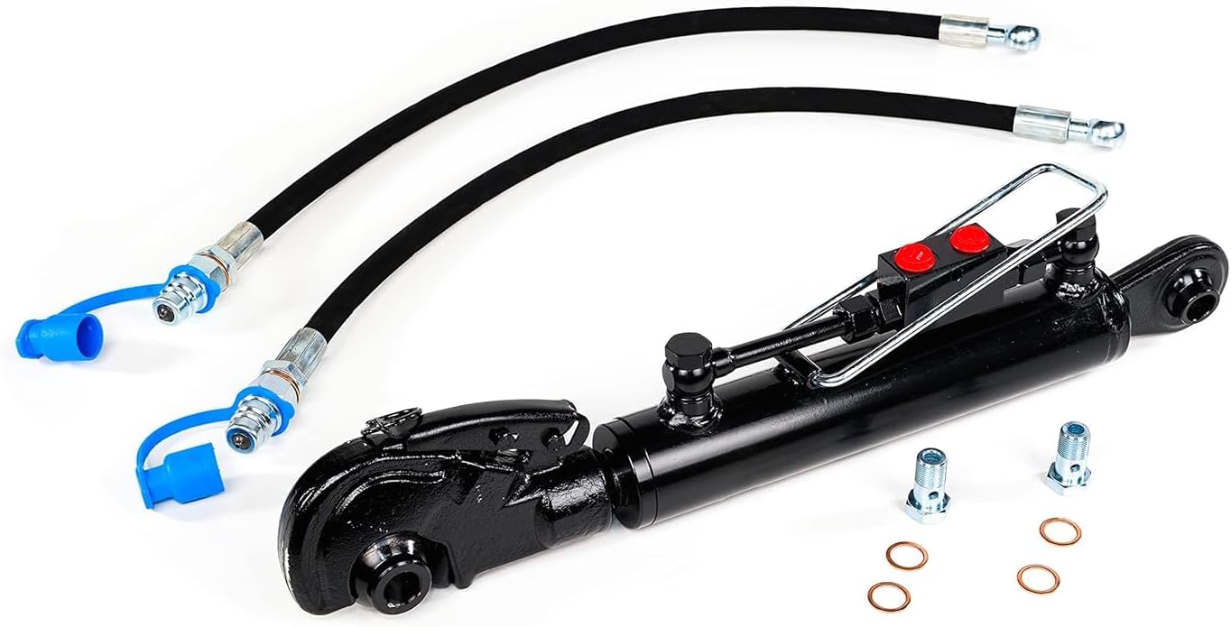 Hydraulic Top Link Rapid Hook Cat 2-2 (26 3/16”–39 9/16”) Incl. Locking Block and  2 Hydraulic Hoses - SPH320094