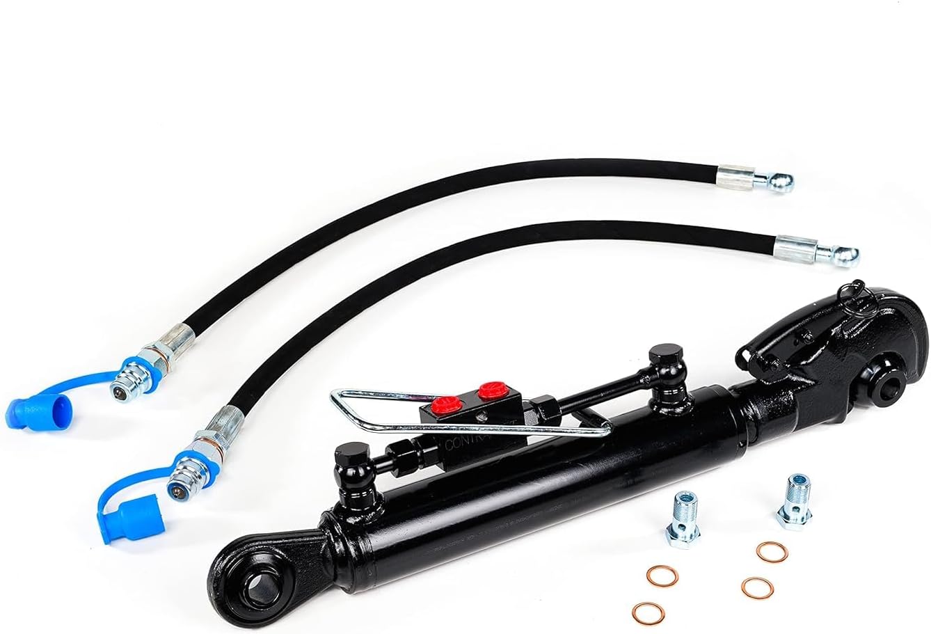 Hydraulic Top Link Rapid Hook Cat 2-2 (26 3/16”–39 9/16”) Incl. Locking Block and  2 Hydraulic Hoses - SPH320094