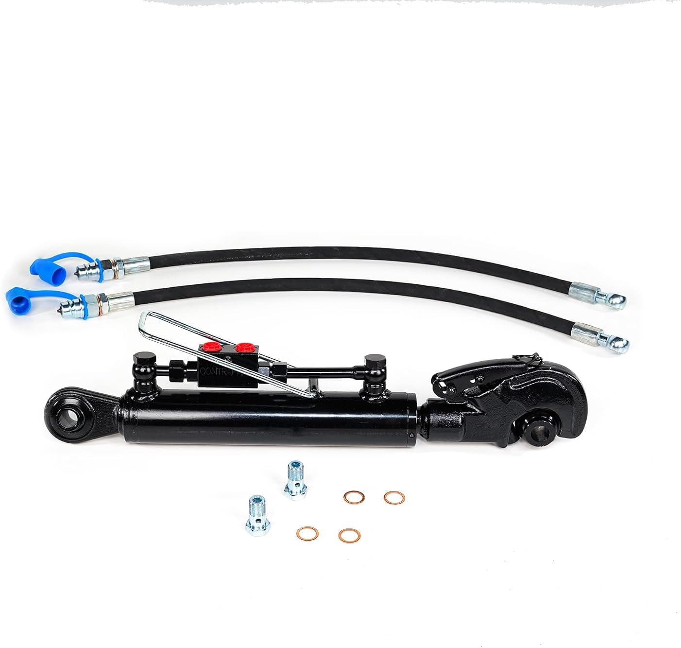 Hydraulic Top Link Rapid Hook Cat 2-2 (26 3/16”–39 9/16”) Incl. Locking Block and  2 Hydraulic Hoses - SPH320094