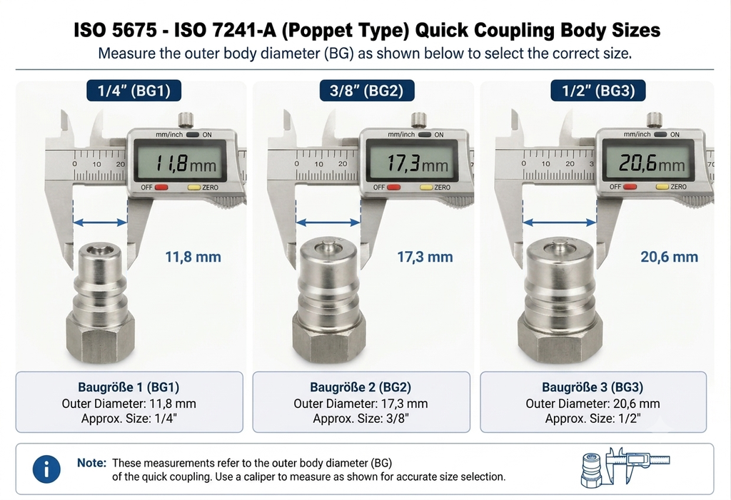 Slangenset voor hydraulische topstang met snelkoppeling 1/4", 3/8" of 1/2"