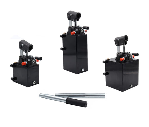 Doppeltwirkende Hydraulik Handpumpe mit Tank
