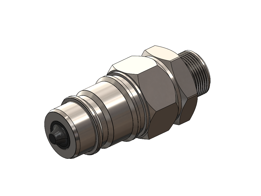 Hydraulic Quick Coupling Male Plug ISO 7241-A Metric Thread (10L / 12L / 15L)