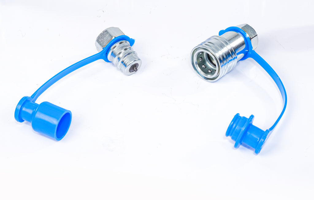 Hydraulic Quick Connect Coupling 1/2" BSP Poppet Valve Male / Female / Set