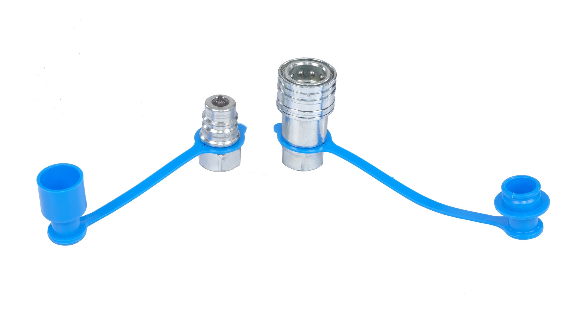 Hydraulic Quick Connect Coupling 1/2" BSP Poppet Valve Male / Female / Set
