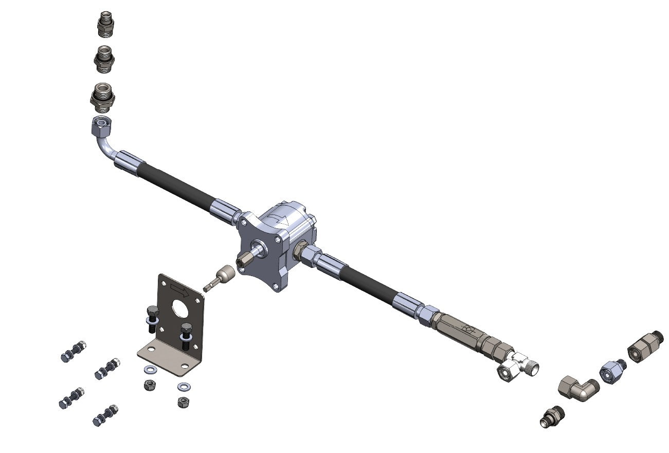Cordless Drill Driven Hydraulic Pump Kit for Tipper Trailers | 12L Universal Plug & Play Retrofit Set