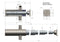 8-Ton 3-Stage Hydraulic Telescopic Tipping Cylinder - 1030mm Stroke