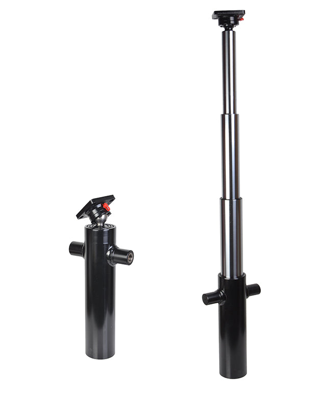 8 tons 3-trins hydraulisk teleskopisk tipcylinder – 1030 mm slaglængde
