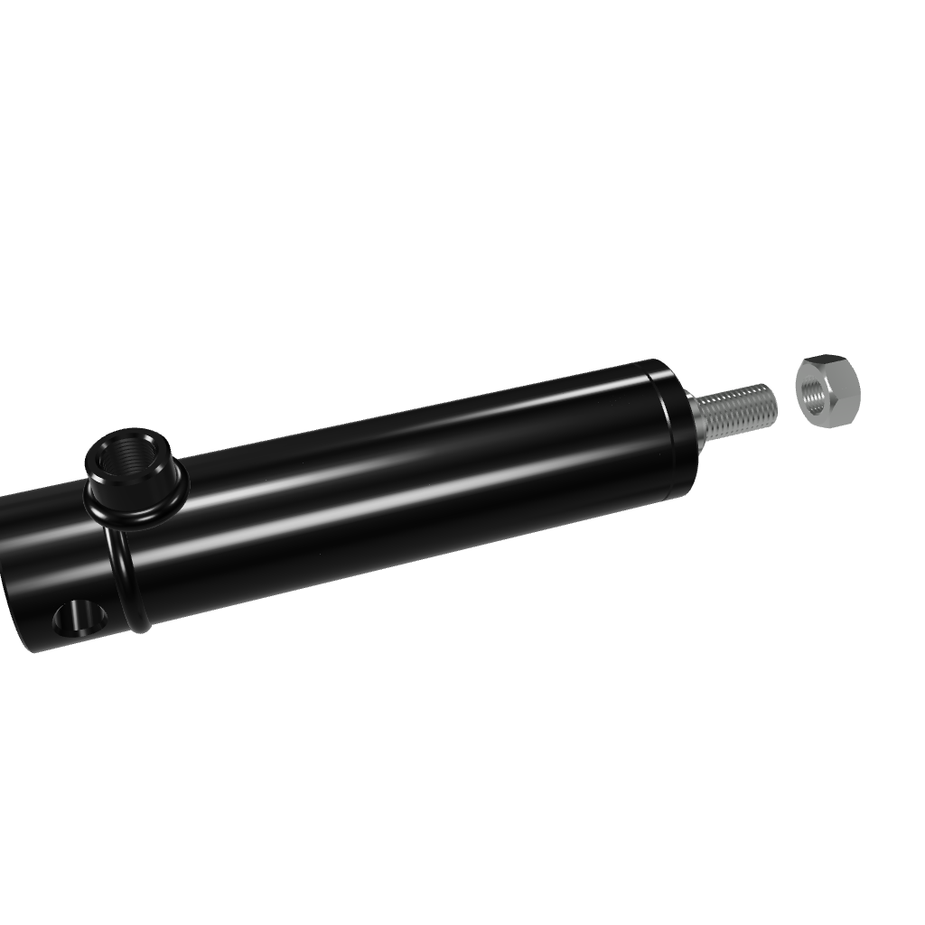 Hydraulisk trailerbremsecylinder intern fjeder slaglængde 70mm traktor / landbrug