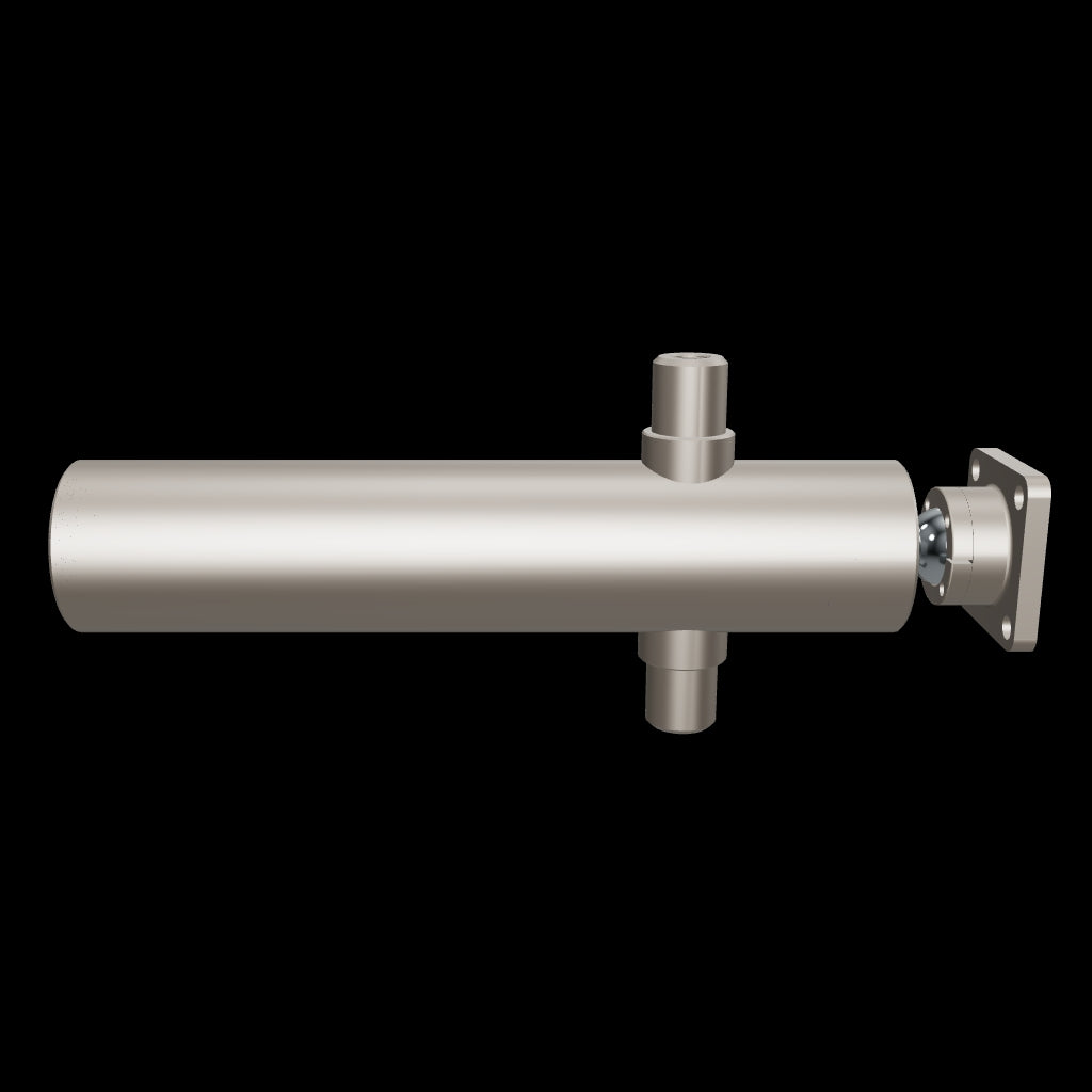 Technical drawing and dimensions schema for hydraulic telescopic tipping cylinder SPH340933