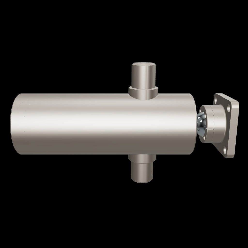 Technical drawing and dimensions schema for hydraulic telescopic tipping cylinder SPH340934
