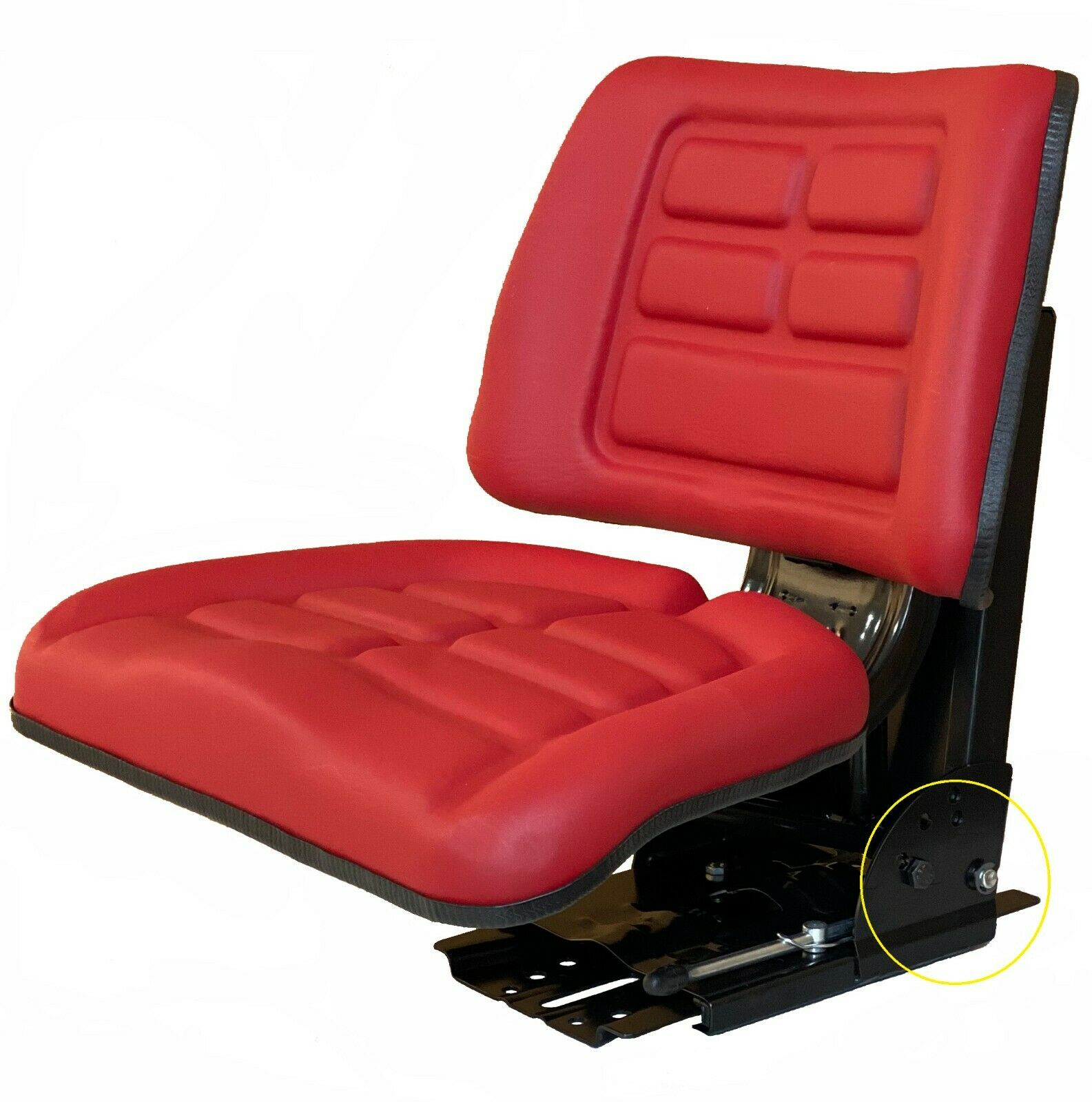 Tractor Seat Universal (Black, Blue, Red, Yellow) Red
