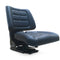Black universal tractor seat with suspension